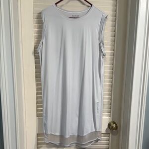 LNWOT ATHLETA SUNCHASER WHITE SIZE LARGE DRESS SLEEVELESS SPF 50 PROTECTION